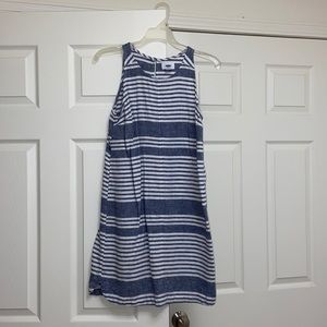 Blue aka white linen dress